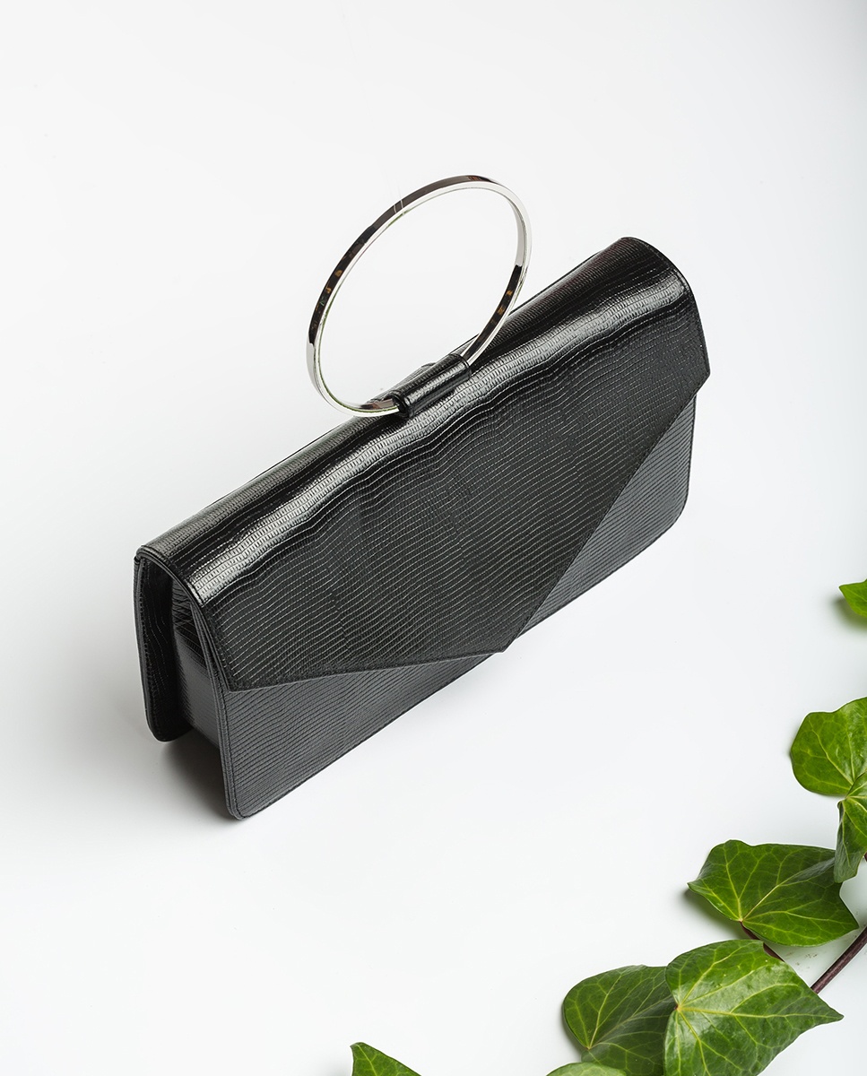 UNISA Handtasche mit Metallring ZGRANA_LI black 5