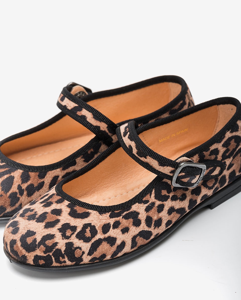 UNISA Rosa Leoparden Mary Janes für Mädchen  SEYLA_F20_SLEO roxe 5
