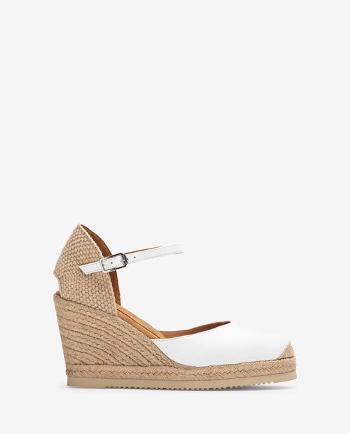 UNISA High wedge espadrille made in leather CASTILLA_24_NS Bronce 2