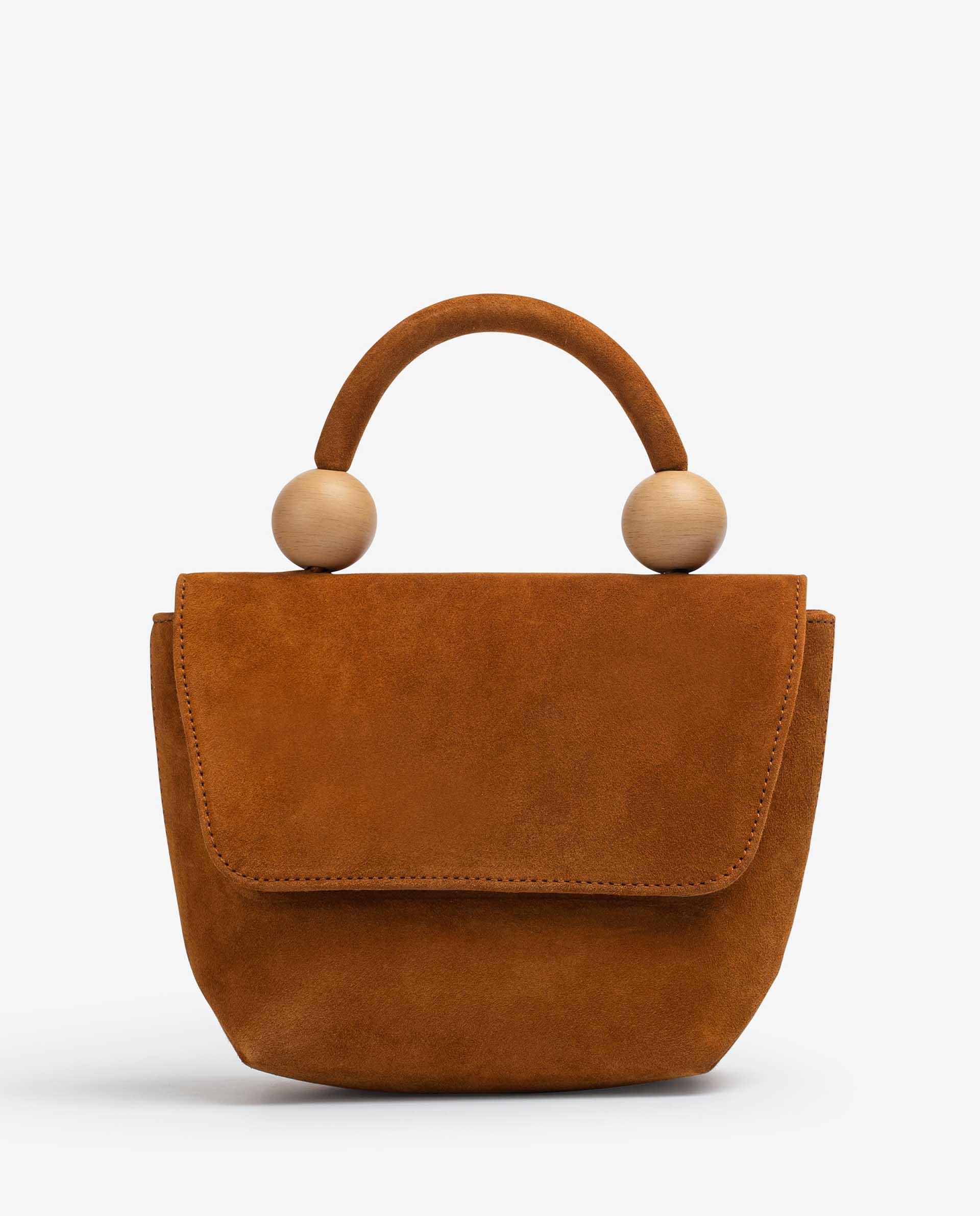 UNISA Handbag with wood effect ornament ZGILES_KS 2