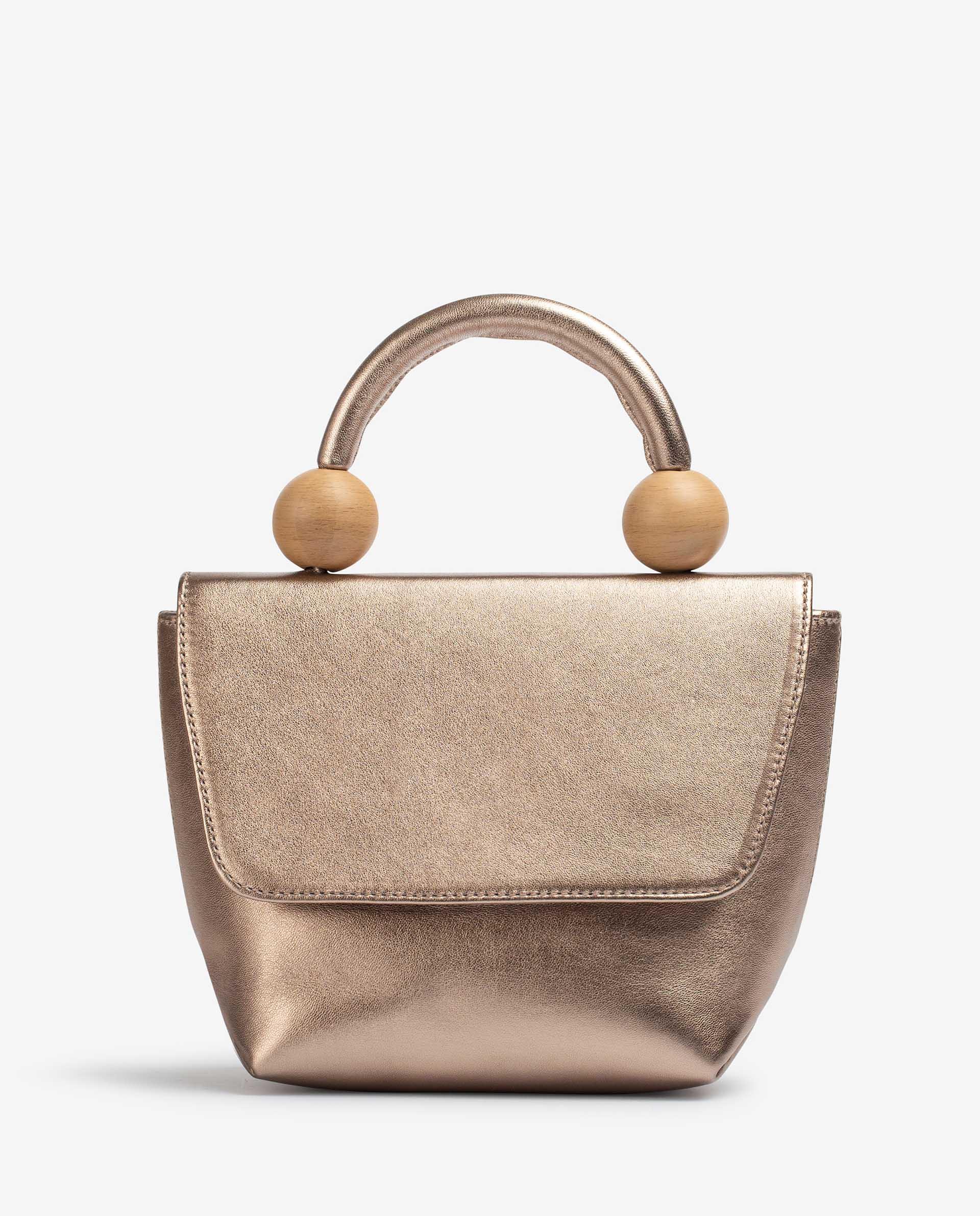 UNISA Handbag with wood effect ornament ZGILES_LMT 2
