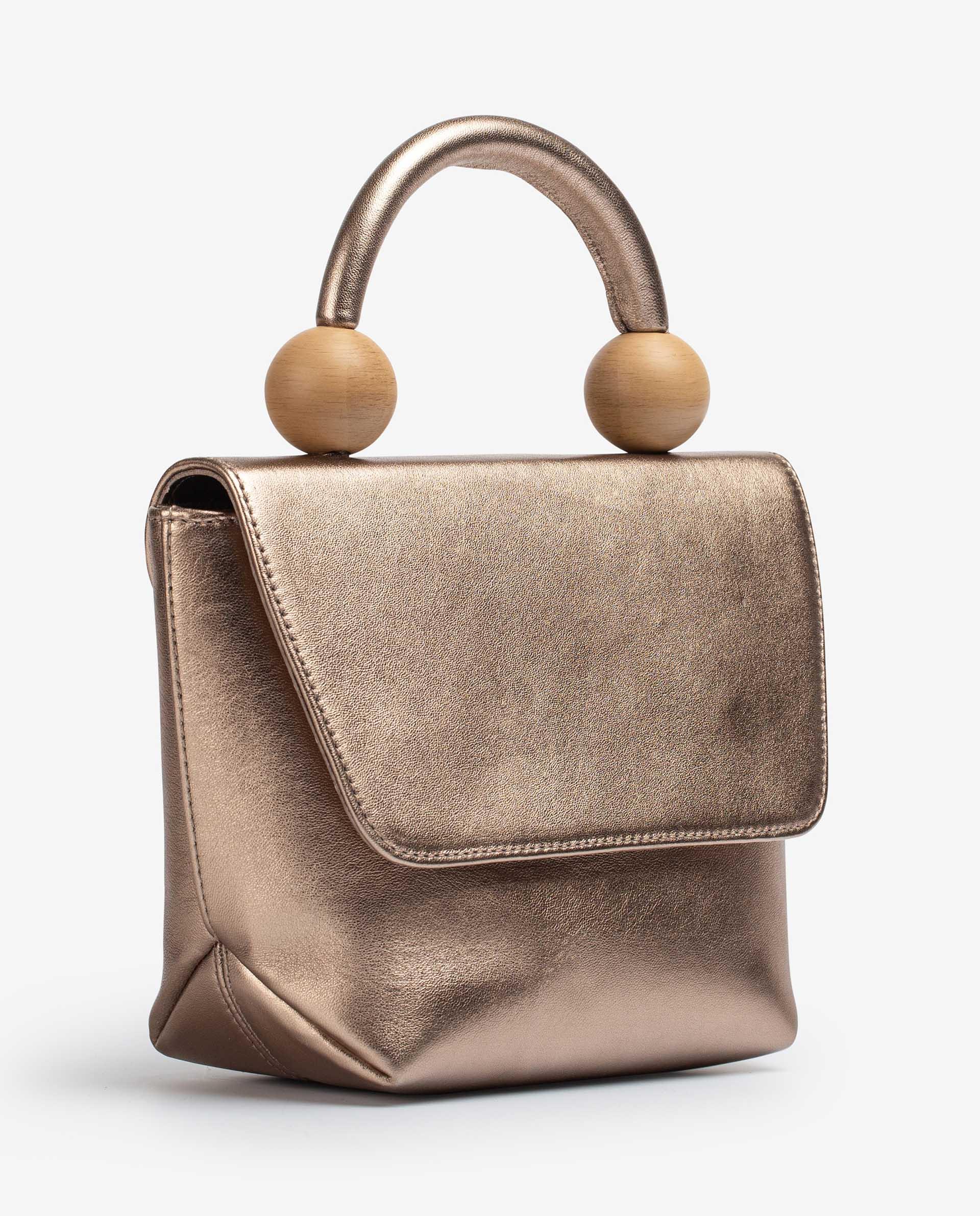 UNISA Handbag with wood effect ornament ZGILES_LMT 2