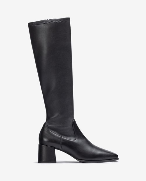 UNISA Knee high boots with a square toe LUKE_F23_NTO_STN Bronce 2