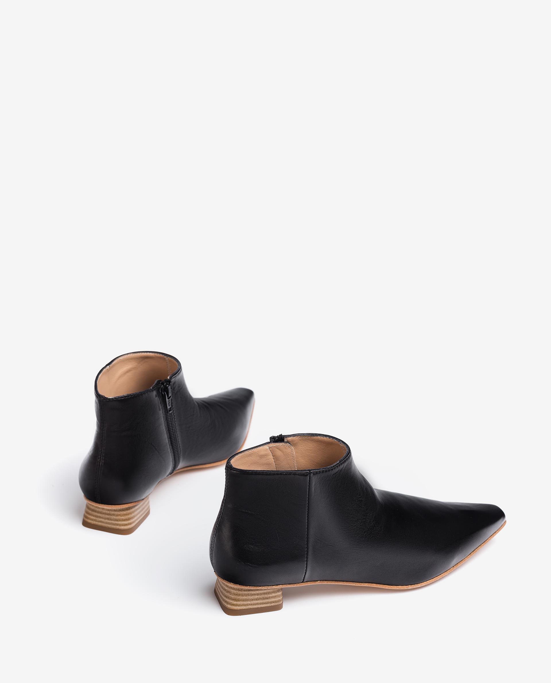 UNISA Square toe leather ankle boots GUNDA_VU 2
