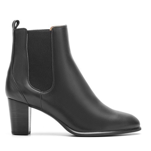 UNISA Leather Chelsea booties with heel MISTER_NT black 2