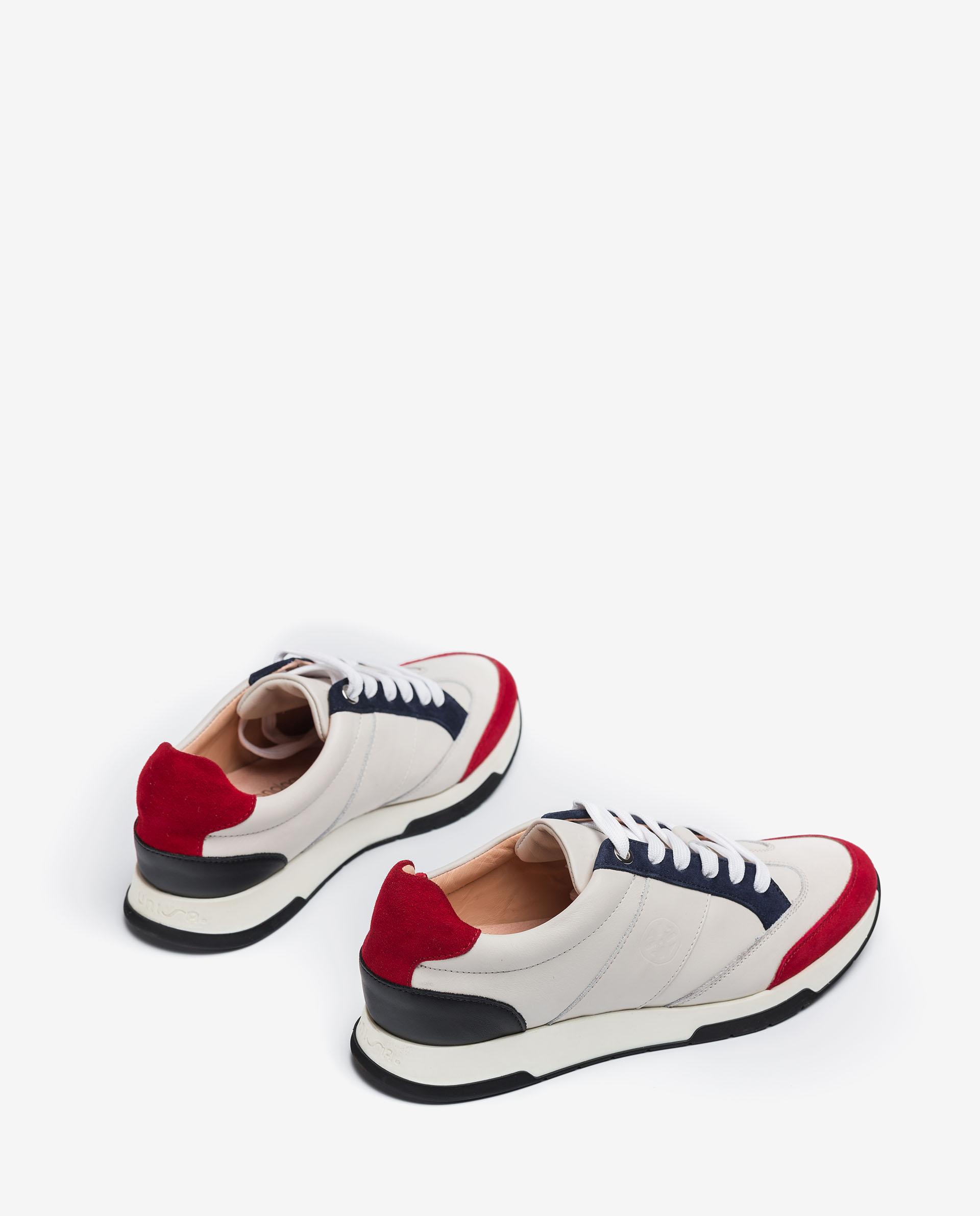 UNISA Monogram leather and kid suede sneakers FALCONI_21_NF_KS 2