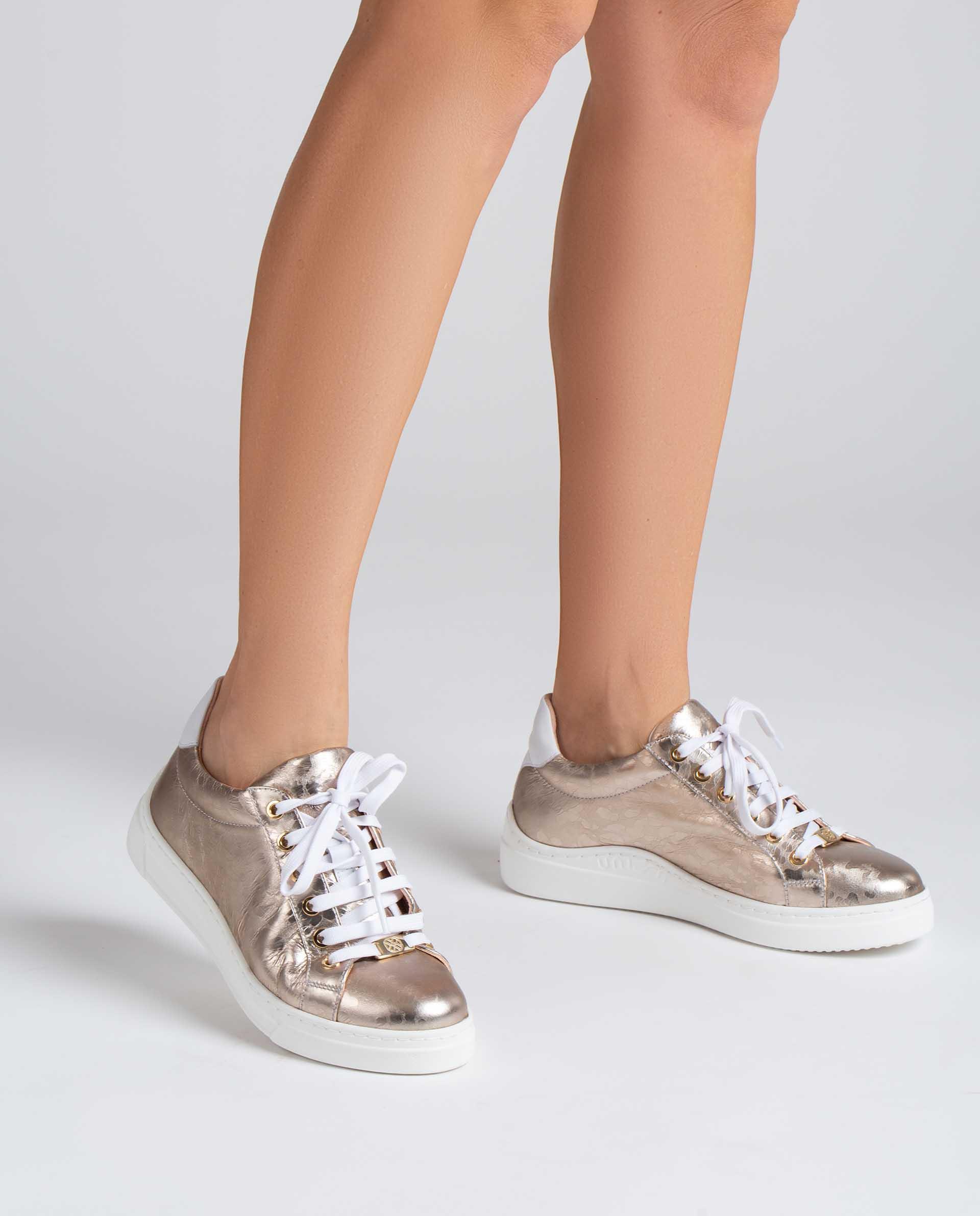 UNISA Contrast shiny effect leather sneakers FASNIA_SVT_NF 2