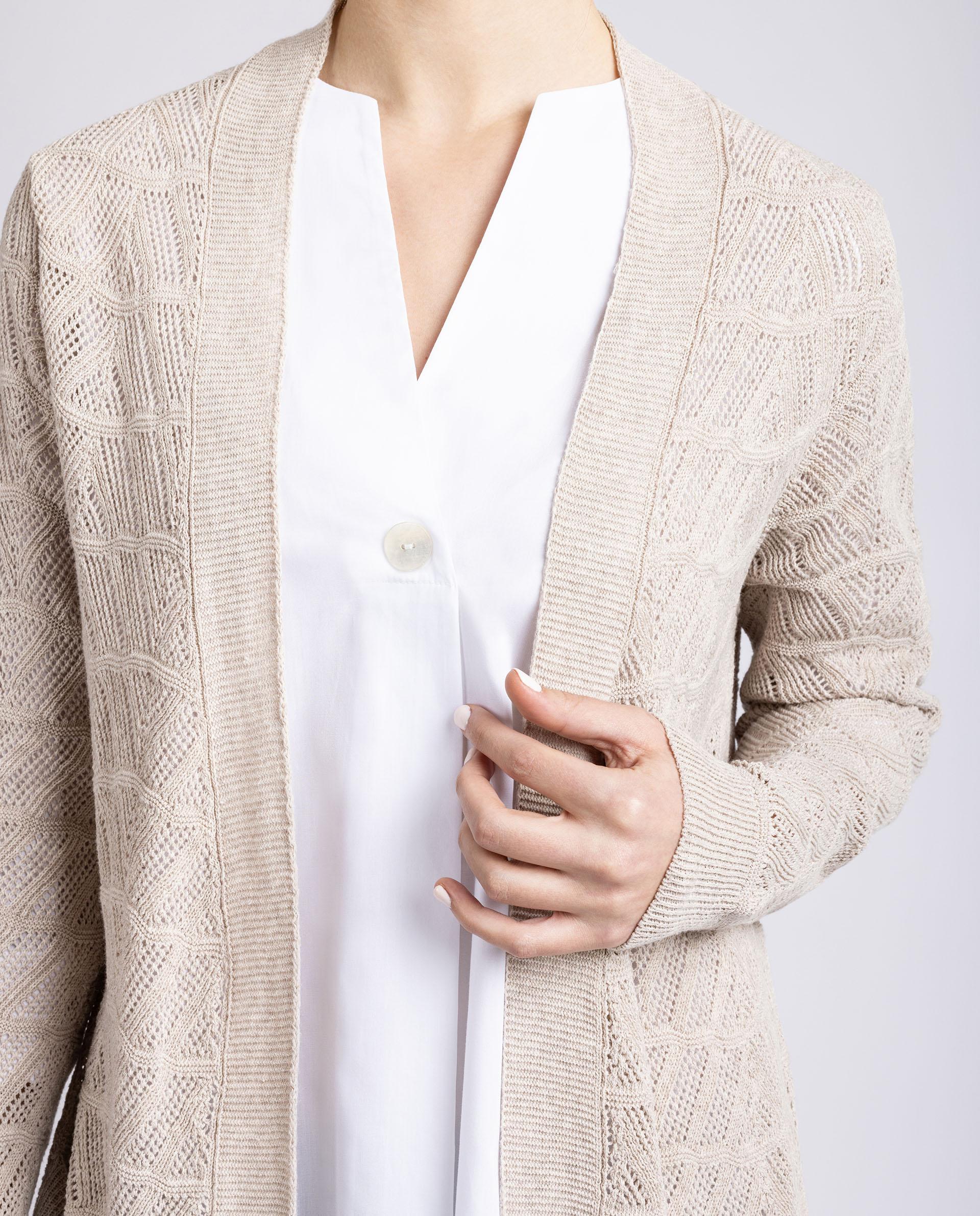 UNISA Recycled cotton cardigan R_MALPICA Bronce 2