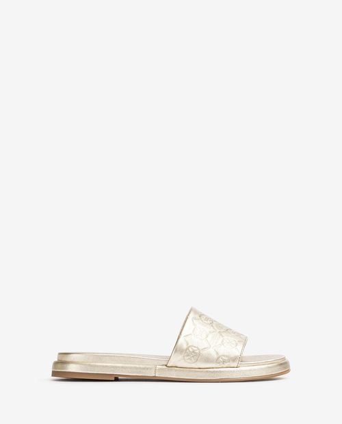 UNISA Flat sandal with a wide vamp CARMIN_LO_LMT Bronce 2