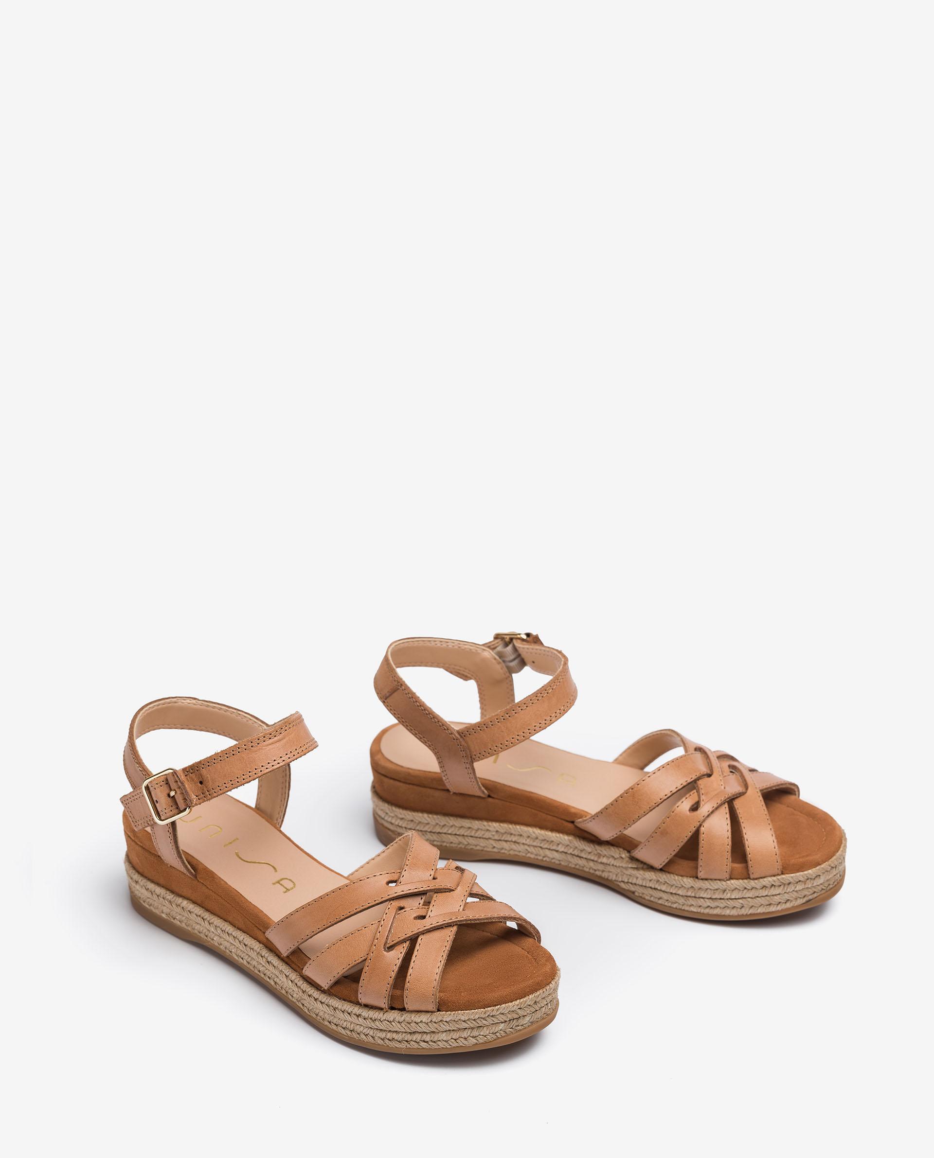 UNISA Contrast leather sandals GALDAR_RAN 2