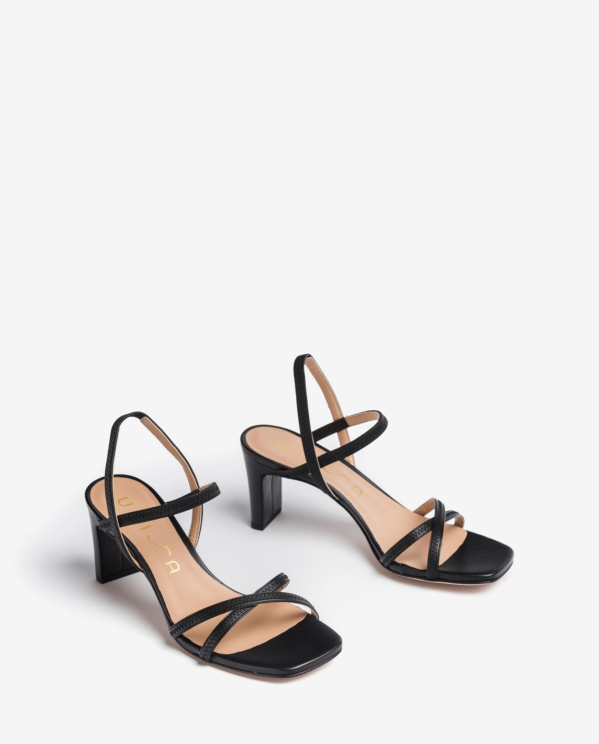 UNISA Medium heel leather sandals MONI_NS 2
