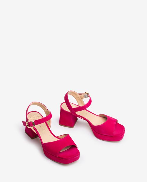UNISA Sandal with a heel and platform NEY_23_KS Bronce 2