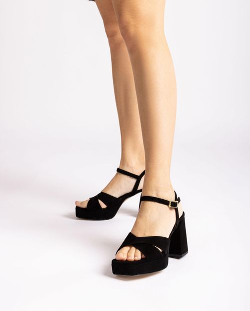 UNISA Sandal with a wide heel OZZY_23_KS Bronce 2