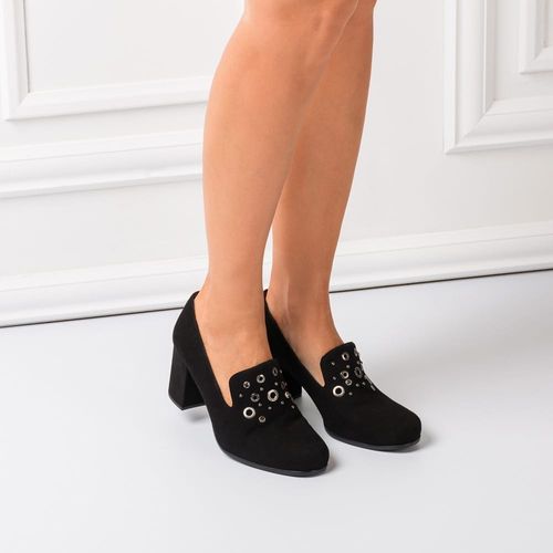 UNISA Swaroski embellished loafer OREST_KS black 2