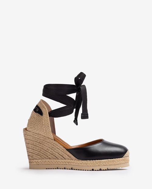 UNISA Ankle-tie espadrille made in leather CARNOT_24_RK Bronce 2