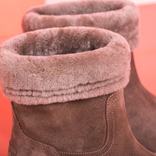 UNISA Grey booties fur lining FELIXE_BS taupe 2