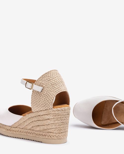 UNISA D'Orsay espadrille made in leather CACERES_24_RK Bronce 2