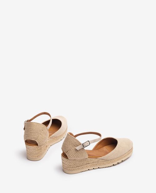 UNISA Low wedge espadrille made in Ecolino CISCA_24_ECL Bronce 2