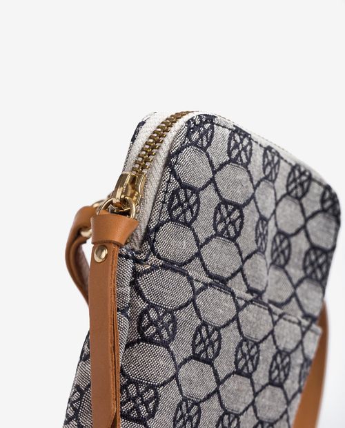 UNISA Pouch for mobile phone with monogram print ZALANIS_21_JAC_CAN 2