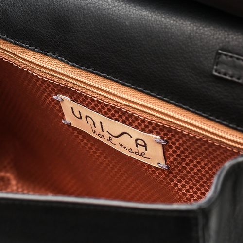 UNISA Black leather handbag ZFARIS_SUA black 2
