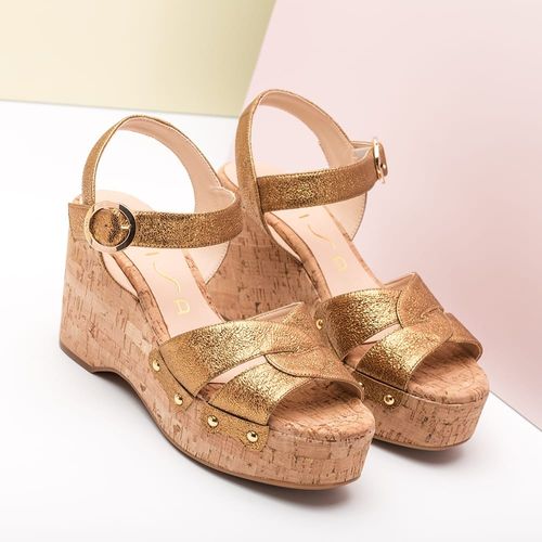 Sandals Nuezo se old gold woman Ss18 Unisa-5