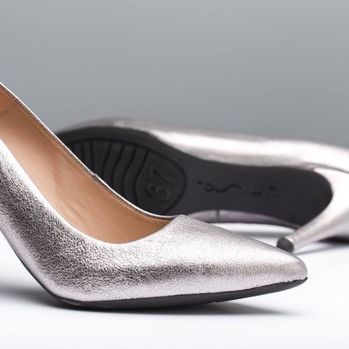 heeled pumps Tola Titanium silver winter woman-6