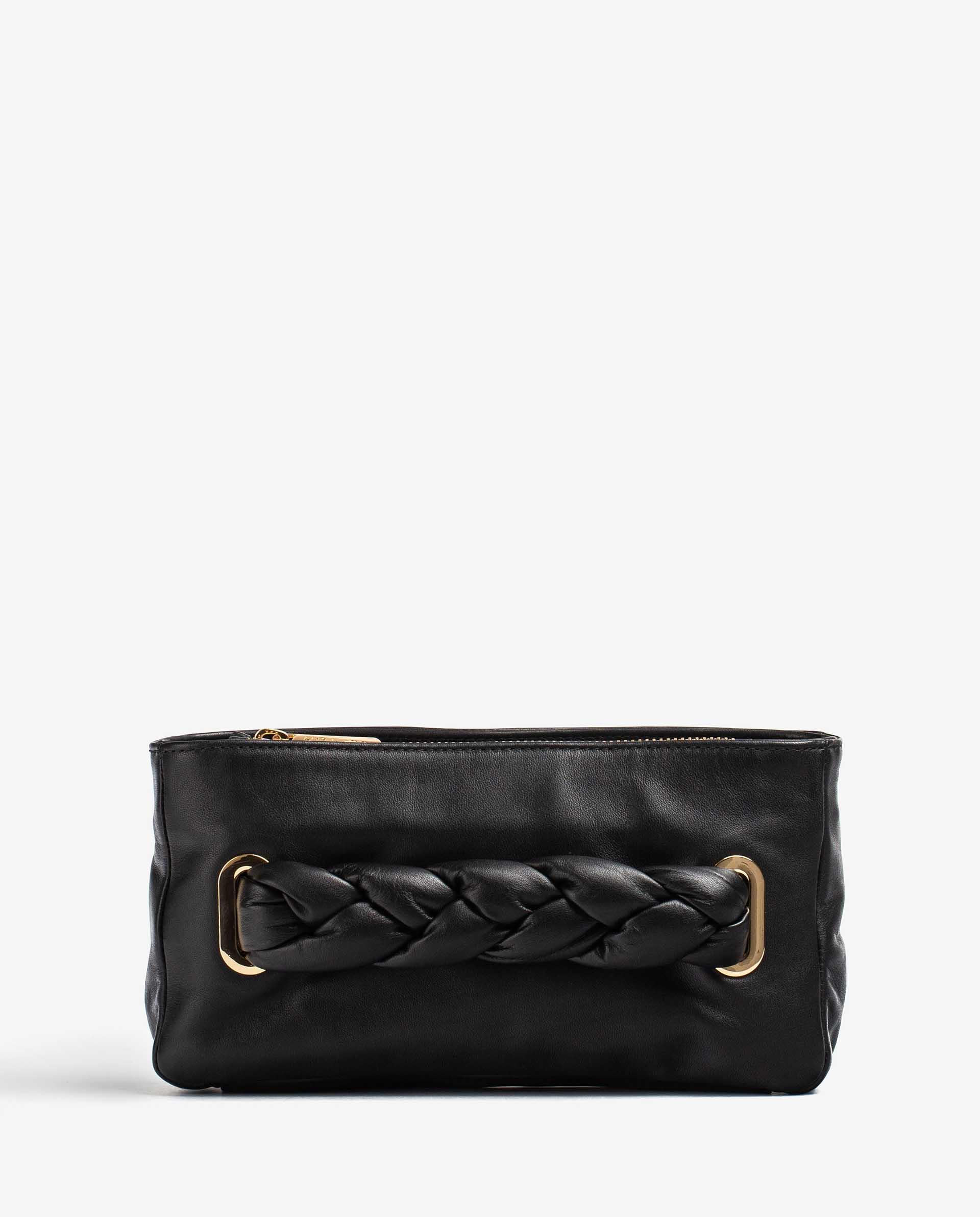 UNISA Padded braided handle-detail handbag ZFORIS_NT 2