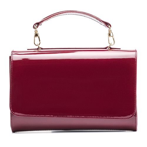 UNISA Patent leather handbag ZCHARLOTE_PA red velvet 2