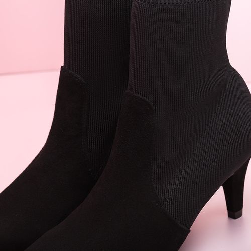 UNISA Sock black booties KAMBRIN_KS black 2