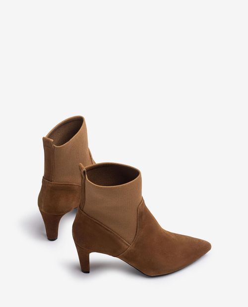 UNISA Ankle boot with recycled stretch fabric quarter top line KURTIS_KS Bronce 2