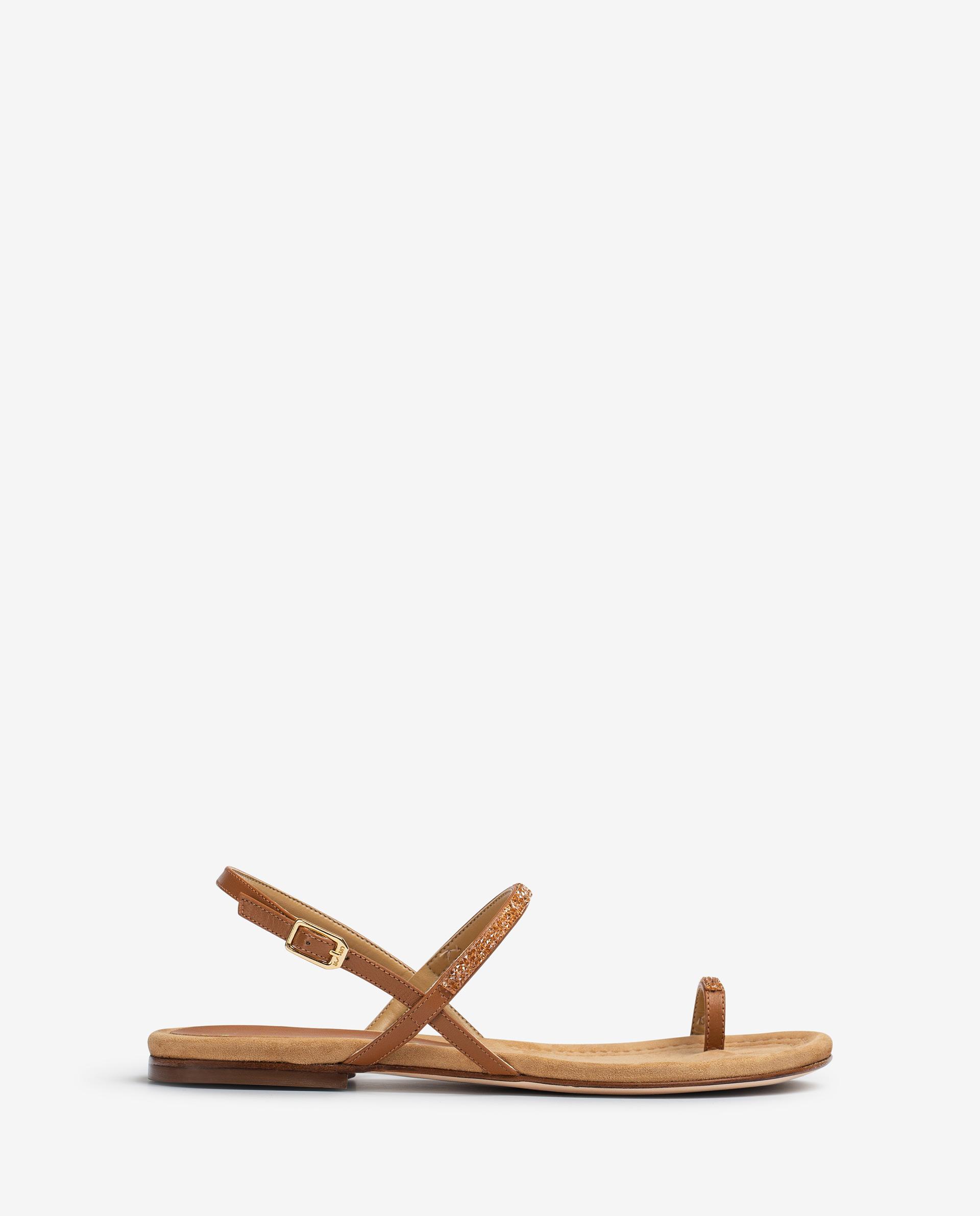 UNISA Leather thong sandals with Swarovski CRUISE_21_NA 2