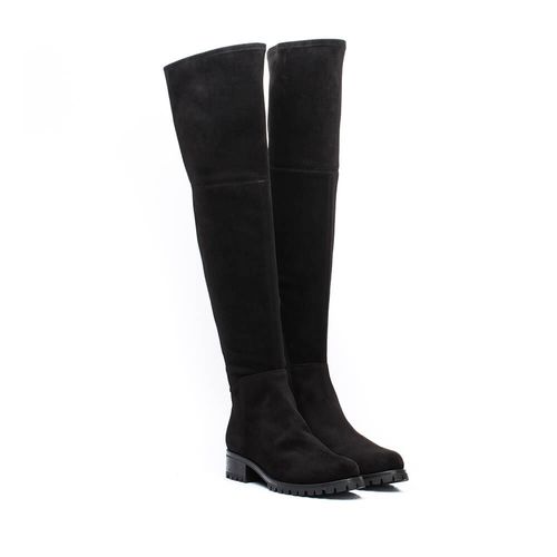 Over the knee boots Isidro Stretch black woman winter Unisa-2