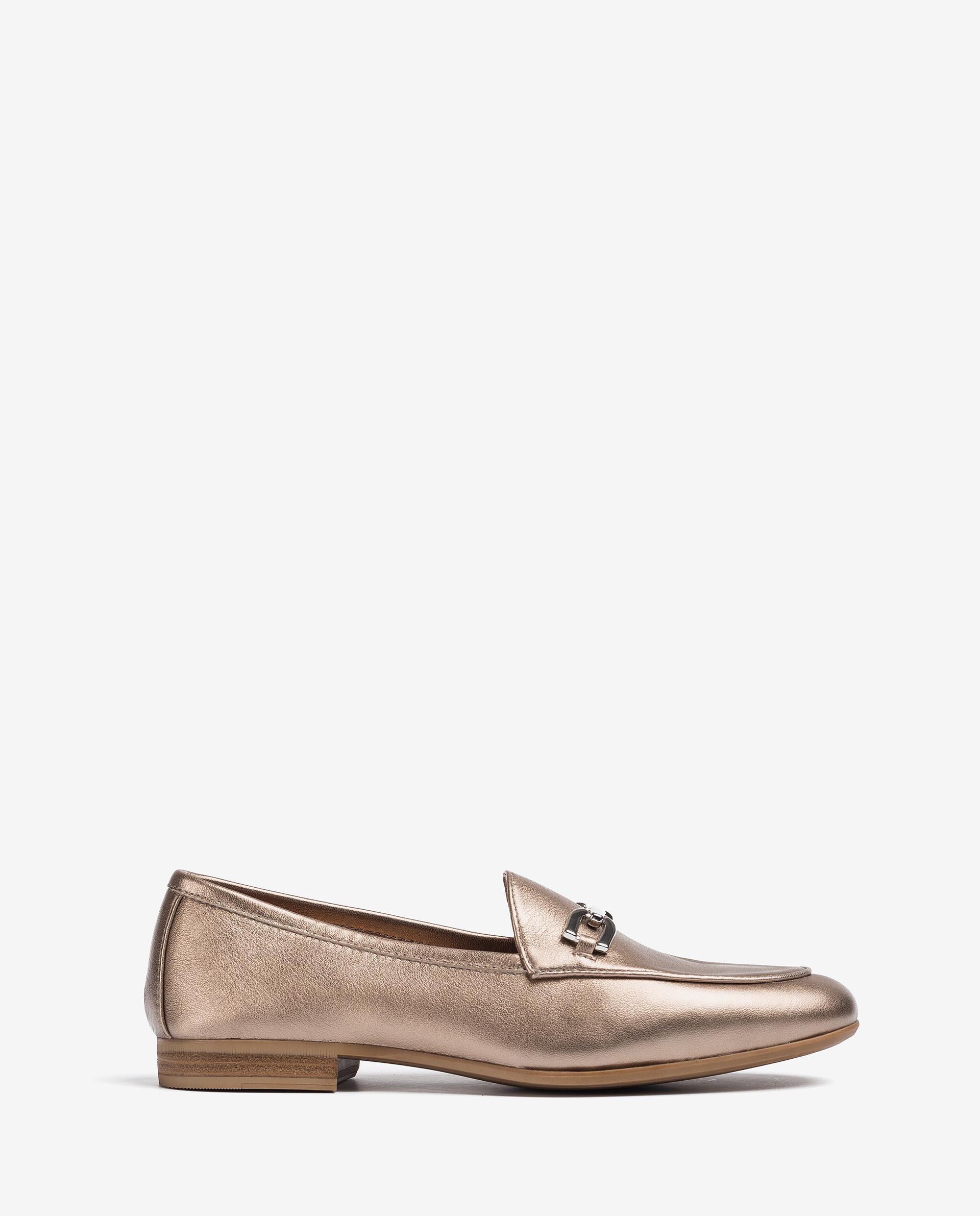 UNISA Metal effect leather loafers DALCY_21_LMT 2