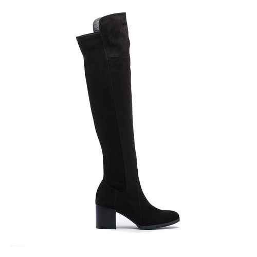 Over the knee boots Mujol stretch black woman winter Unisa