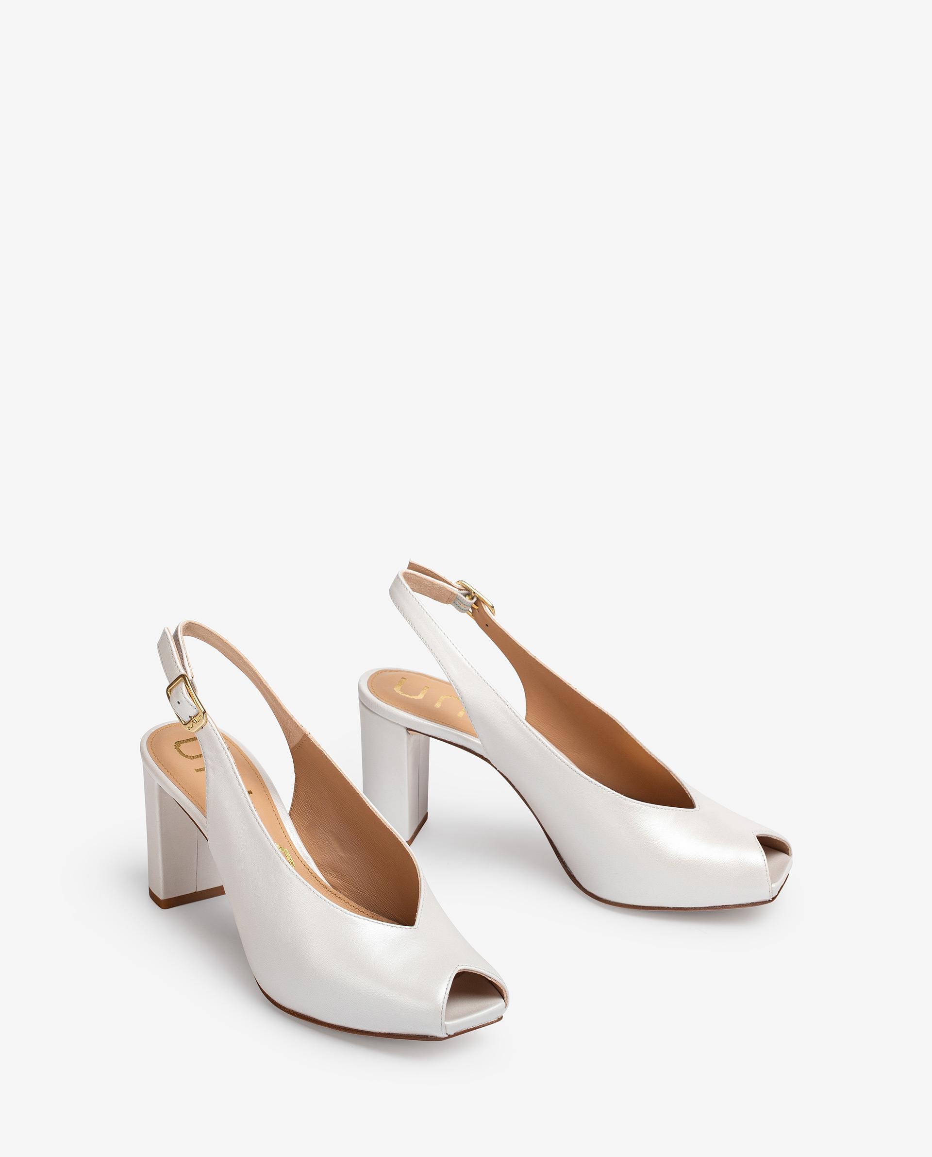 UNISA Leather bridal slingback peep toe shoes NAPLES_NA_N 2