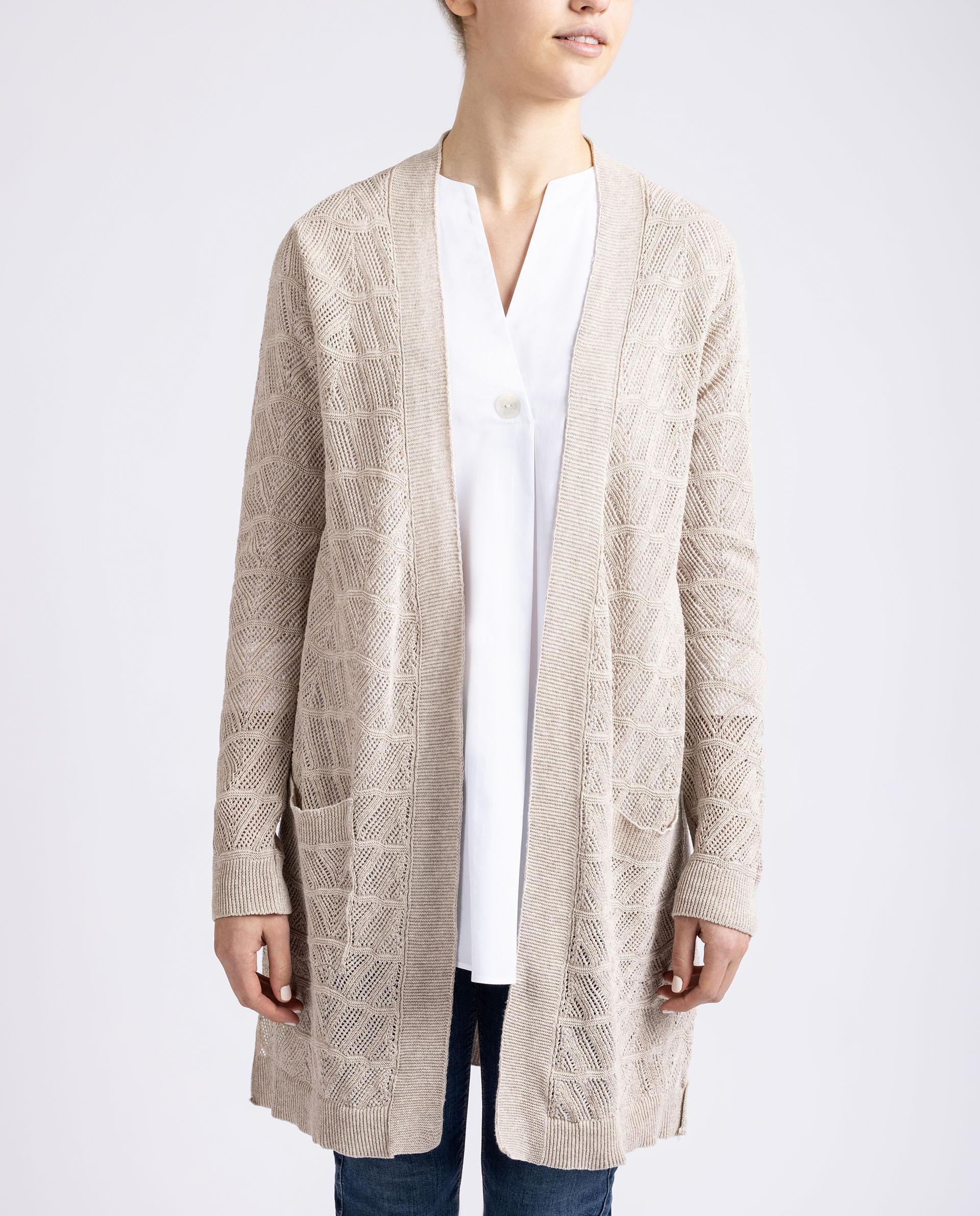 UNISA Recycled cotton cardigan R_MALPICA Bronce 2