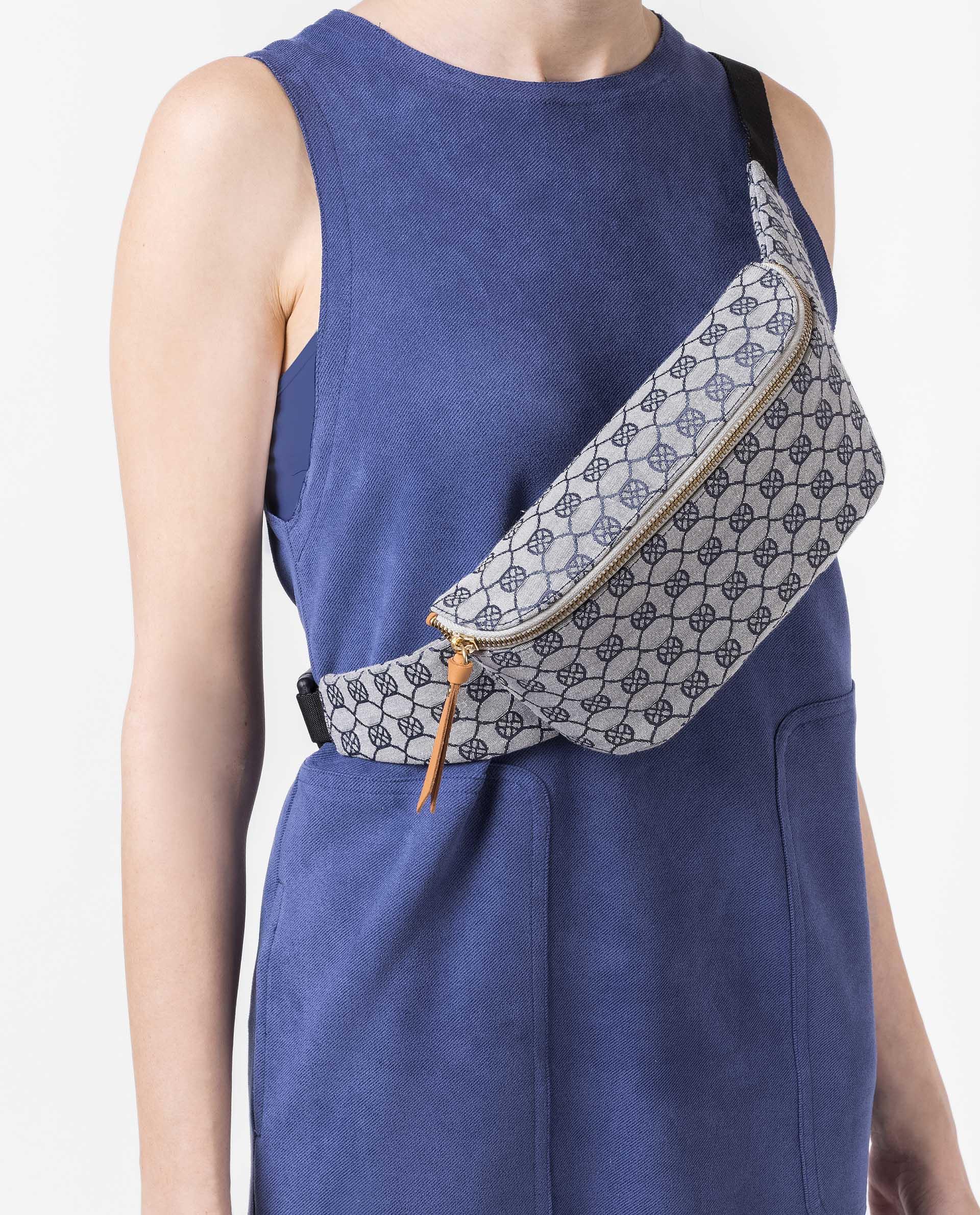 UNISA Fabric belt bag with monogram ZDUOMO_21_JAC 2