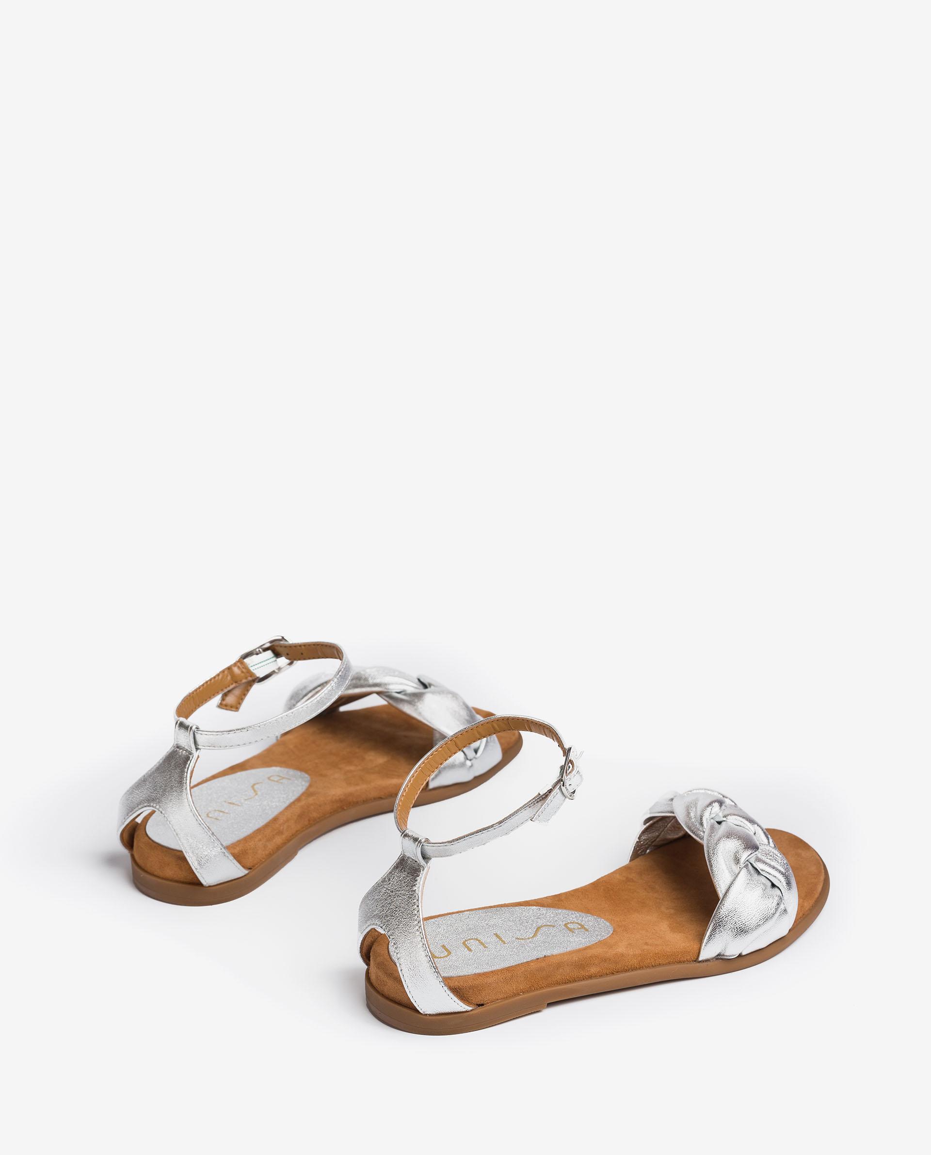 UNISA Flat metal effect padded sandals CELADA_LMT 2