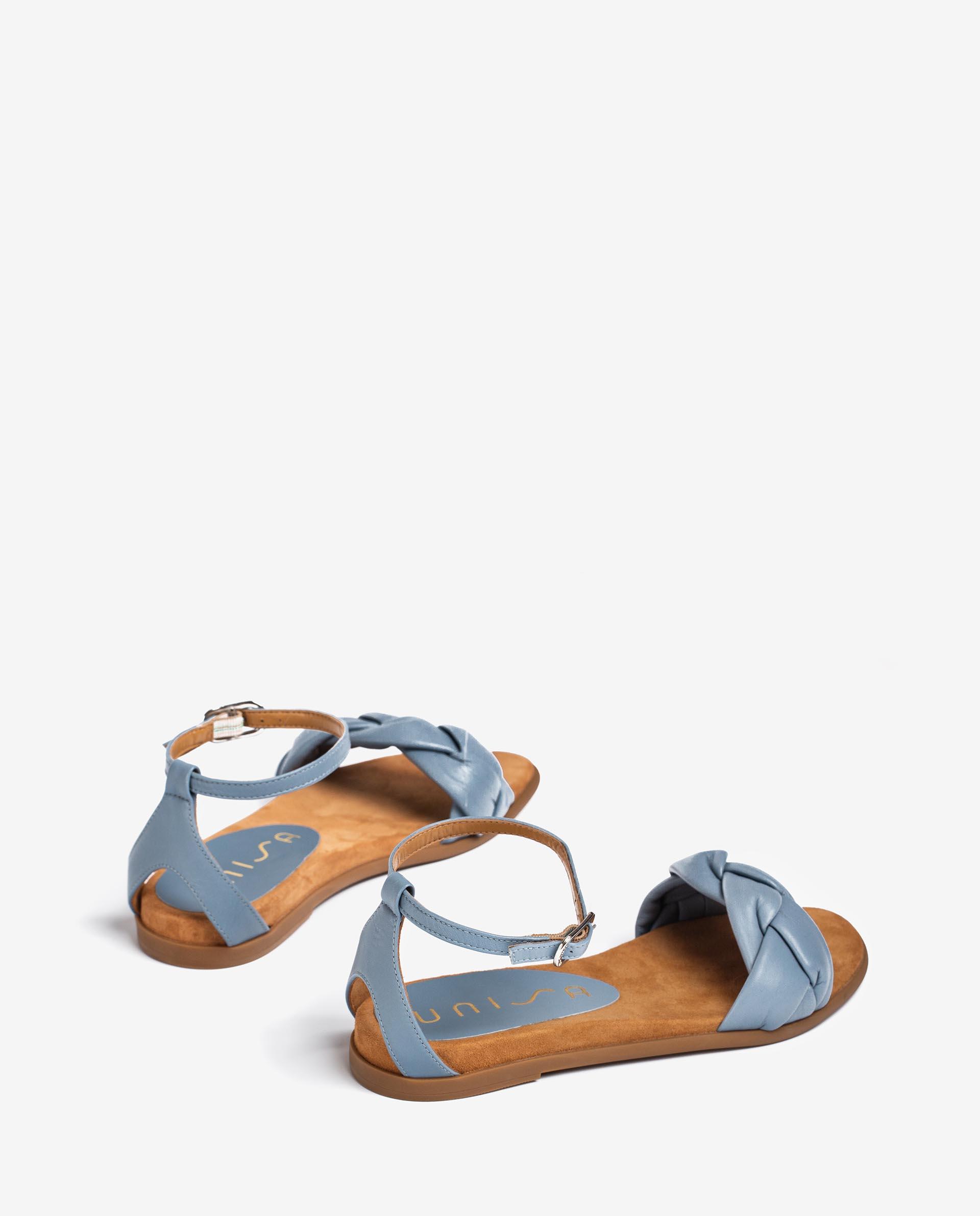 UNISA Flat leather sandals CELADA_NS 2