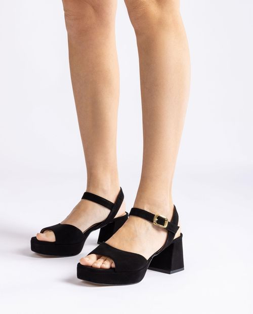 UNISA Sandal with a heel and platform NEY_23_KS Bronce 2