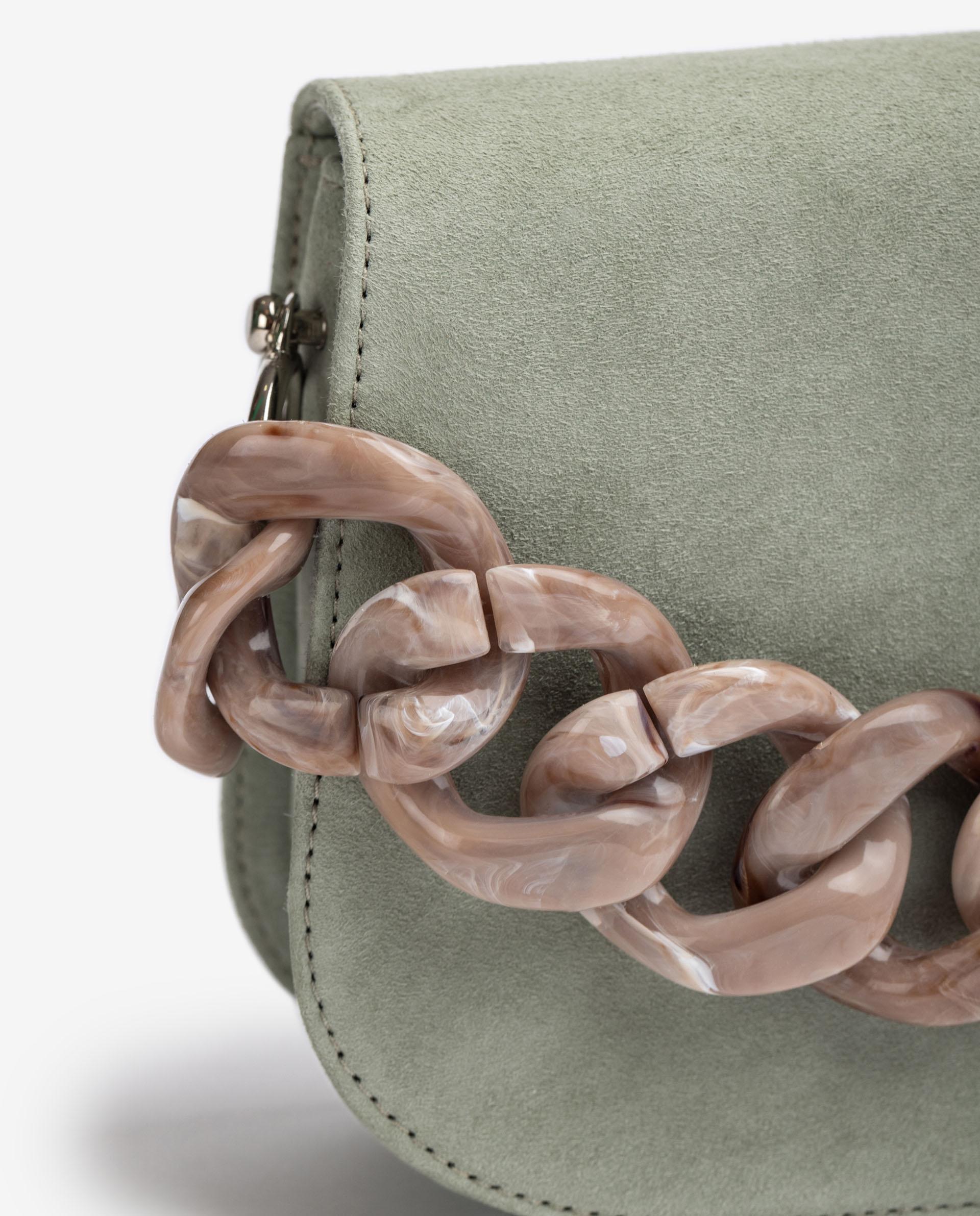 UNISA Handbag with chain ZBRUNA_KS Bronce 2