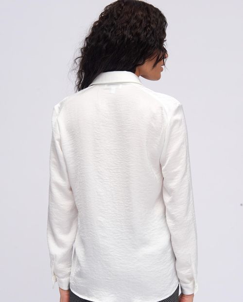 UNISA Plain loose fabric blouse R_AYSUN Bronce 2
