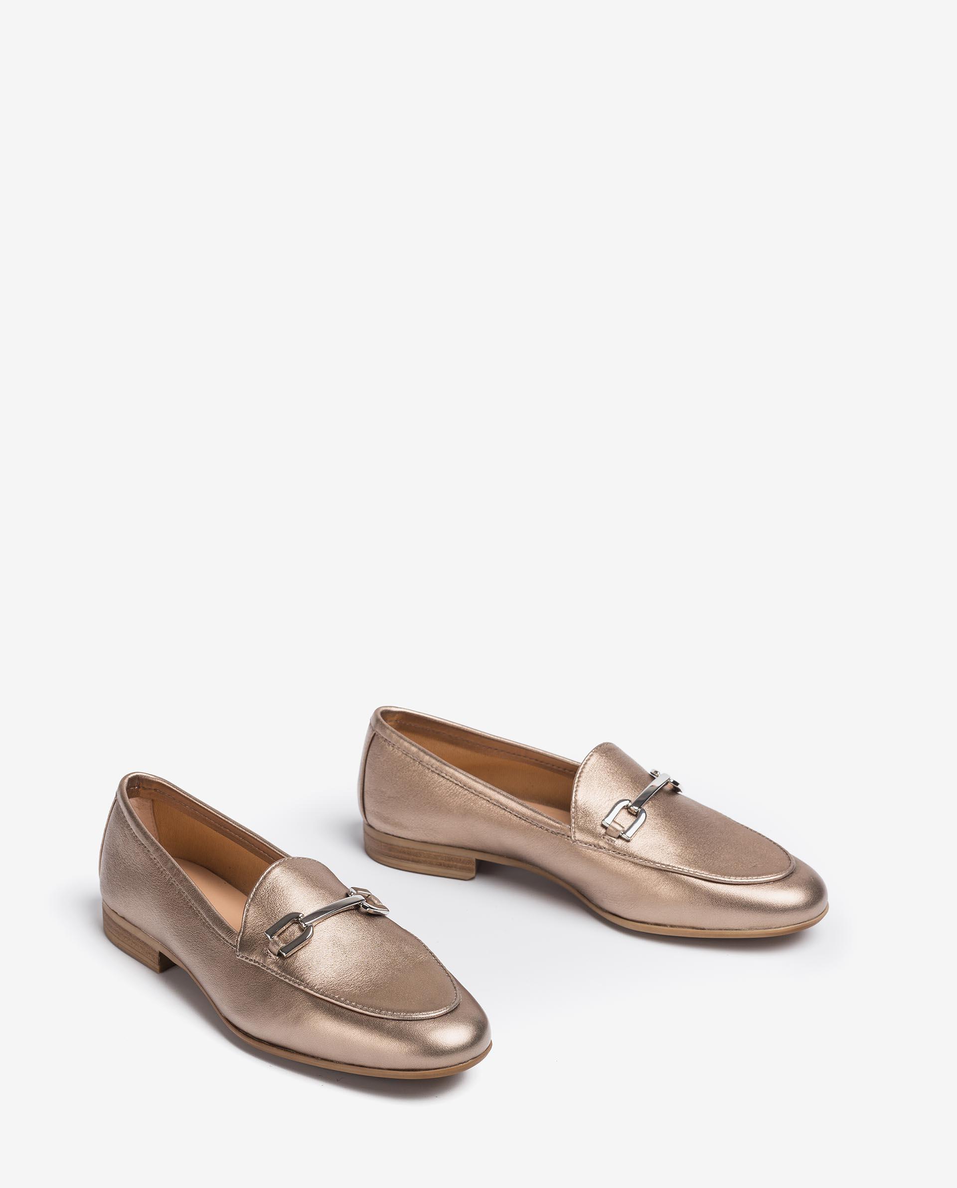 UNISA Metal effect leather loafers DALCY_21_LMT 2