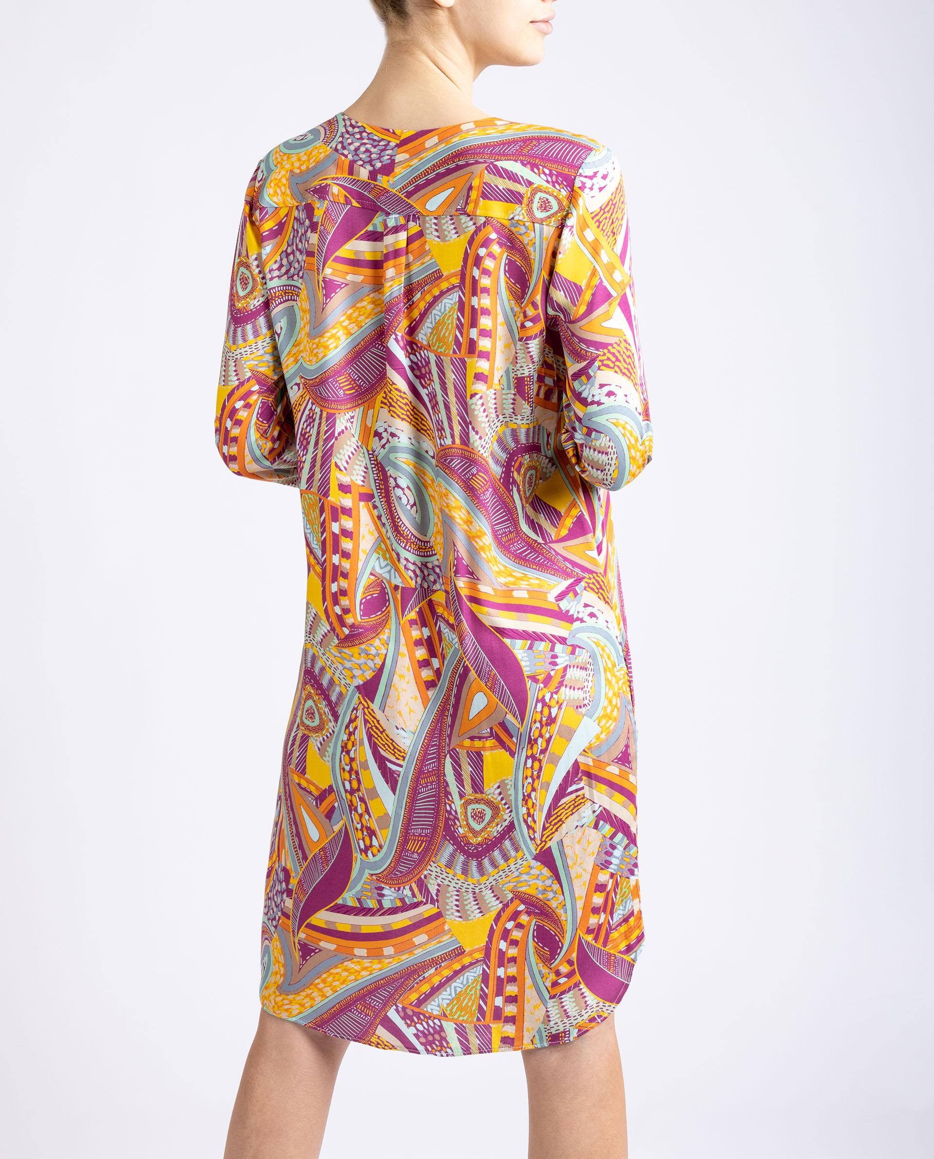 UNISA Short printed dress R_KAORI Bronce 2