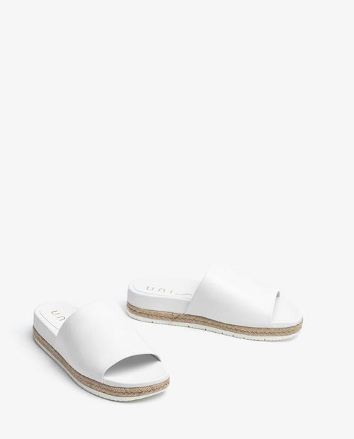 UNISA Leather and jute sandals CANDEL_NA 2