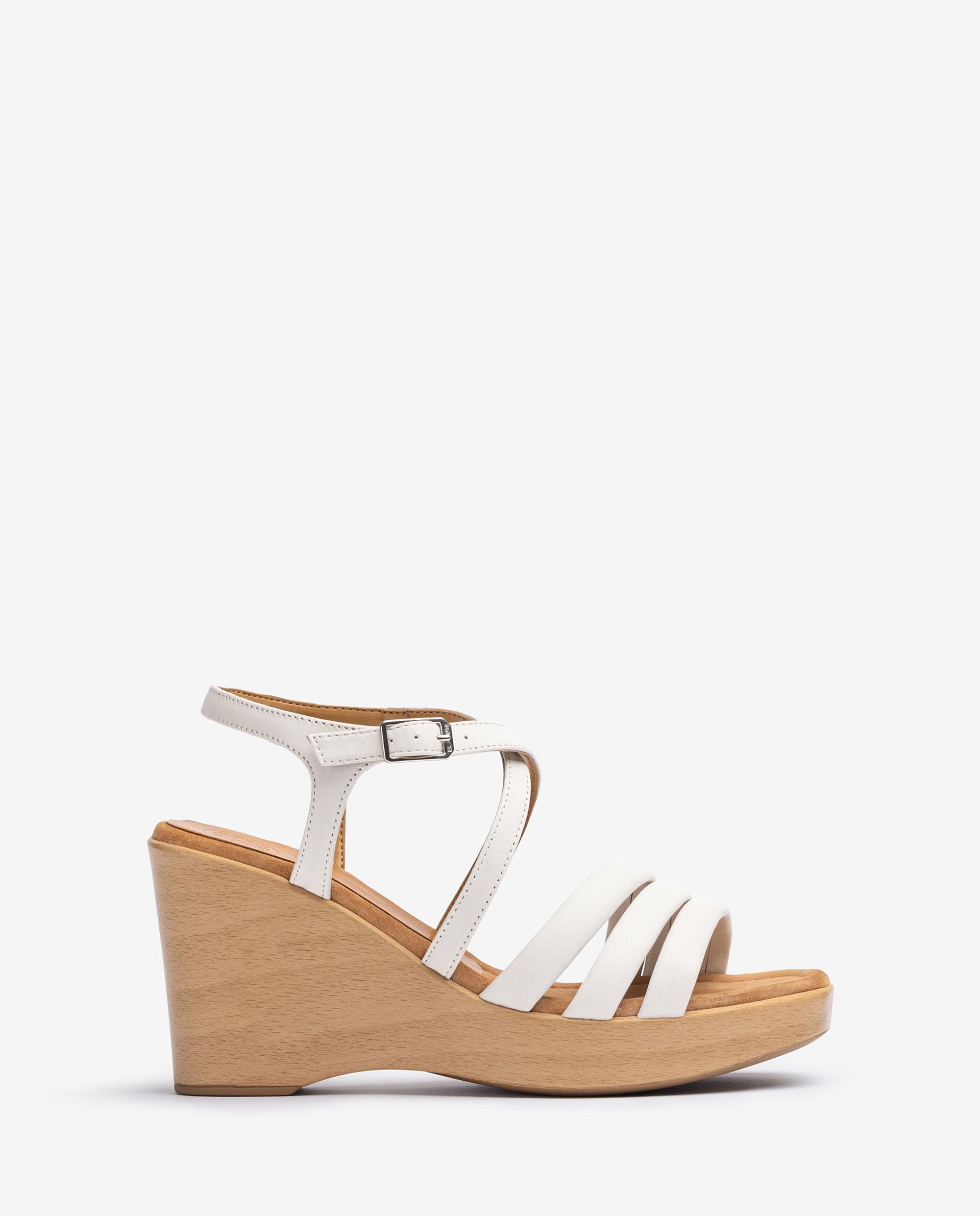 UNISA Wedge heel sandal with quilted straps RURA_NS 2