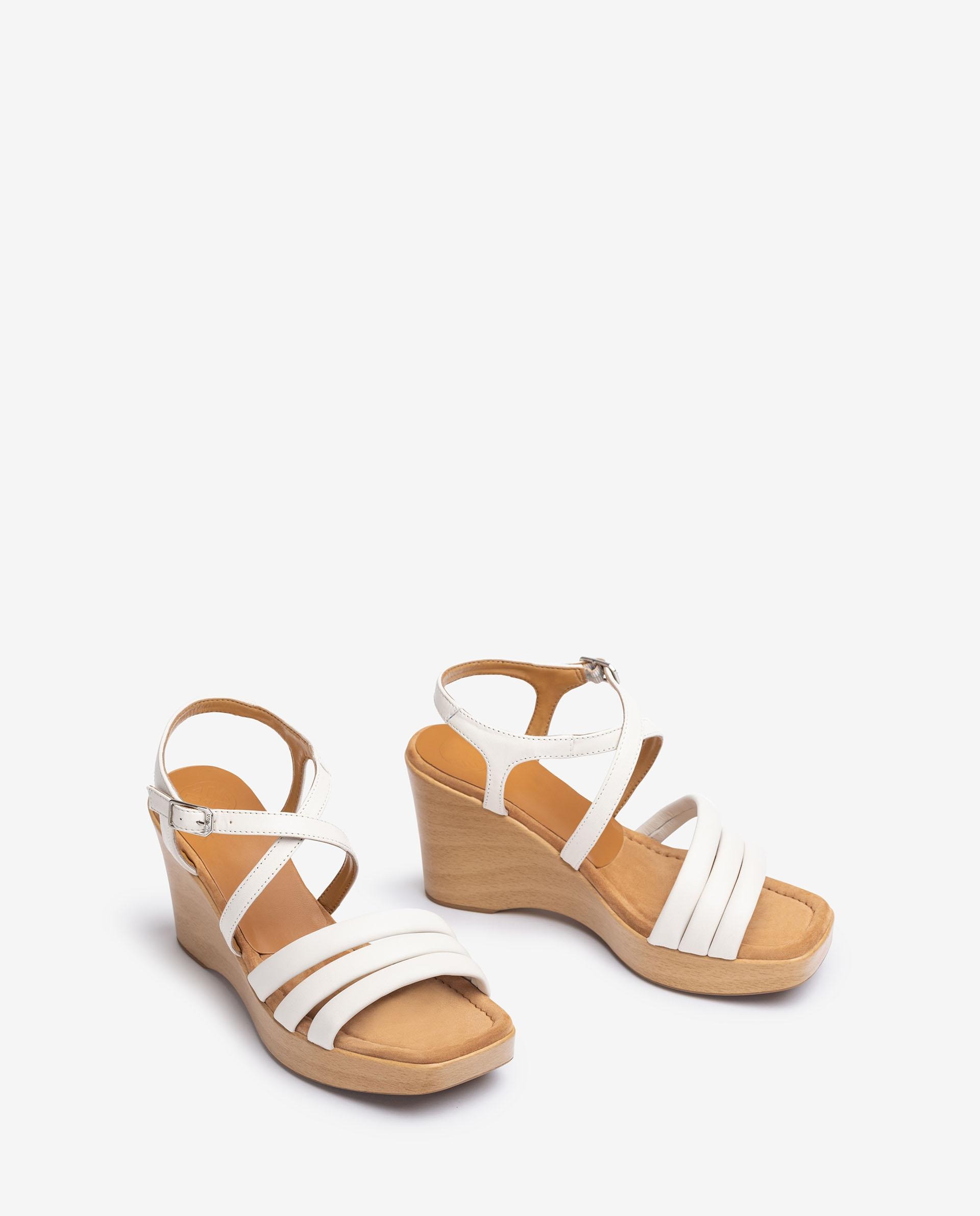 UNISA Wedge heel sandal with quilted straps RURA_NS 2