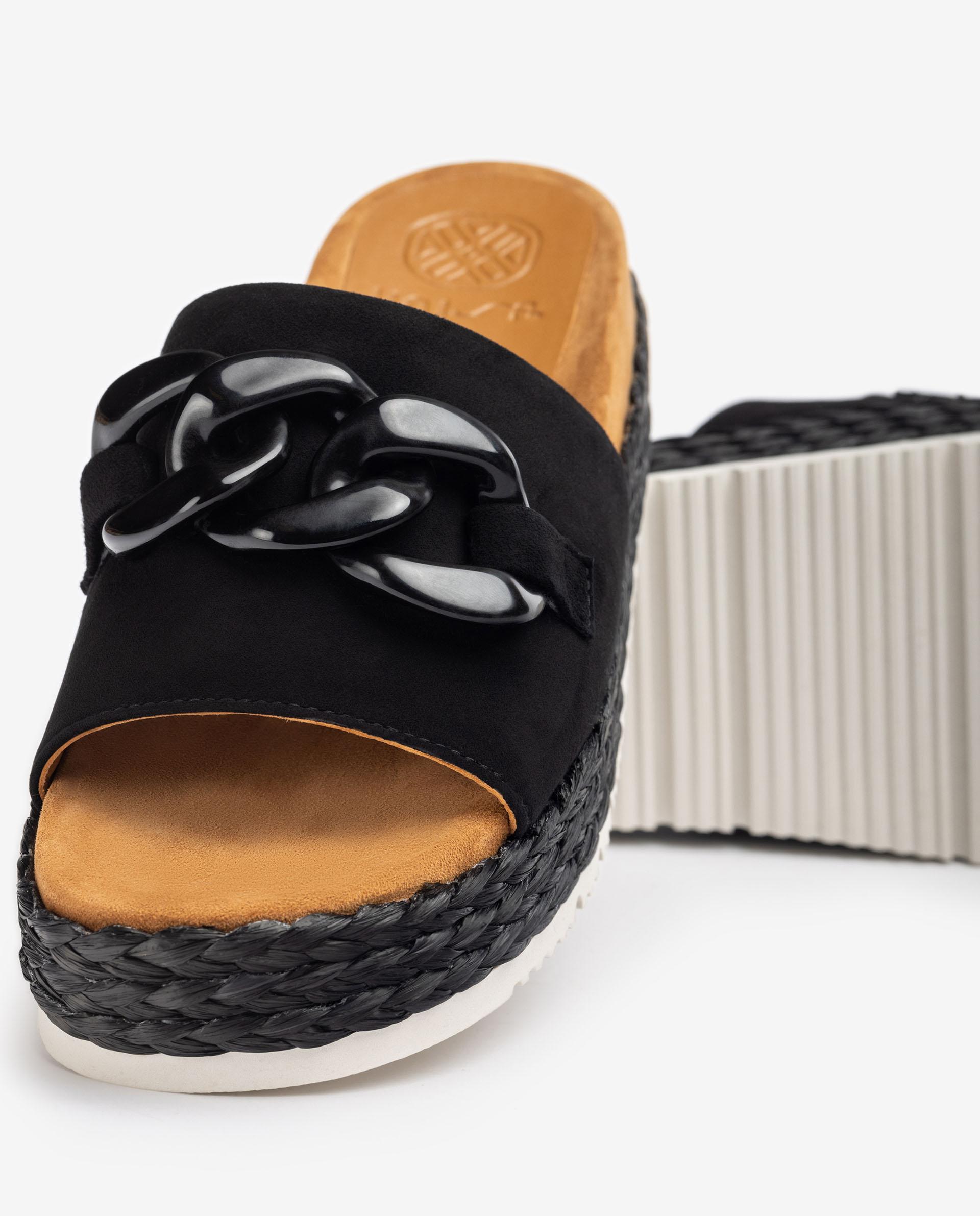 UNISA Sandal with chain trim CAFU_KS 2
