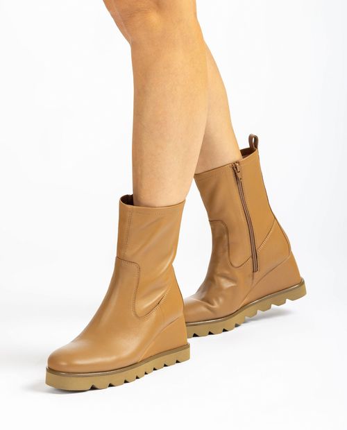 Unisa Ankle boots LETICIA_NS DARK CAMEL