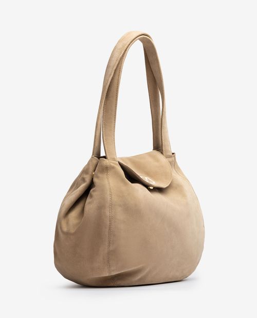 UNISA Large handbag made in suede ZMORIN_BS Bronce 2